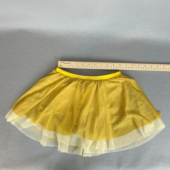 Mara Dancewear Small Yellow Gold Mesh Skirt & Crop Top Set Ballet Costume - Picture 3 of 8